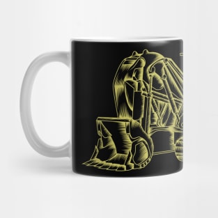 Backhoe Excavator Abstract Mug